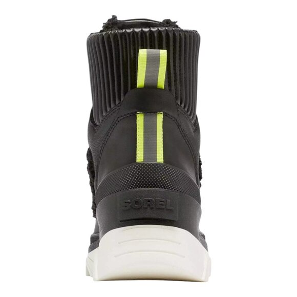 Sorel Brex Heel Women's Waterproof Boots in Black Teddy Fleece Booties Winter - Picture 4 of 8